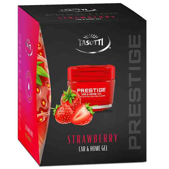 Ароматизатор для авто гелевий "Gel Prestige" Strawberry (Полуниця) 50мл Tasotti Київ