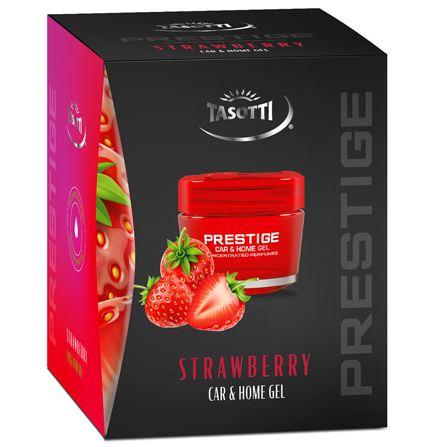 Ароматизатор для авто гелевий "Gel Prestige" Strawberry (Полуниця) 50мл Tasotti Київ - фото 1