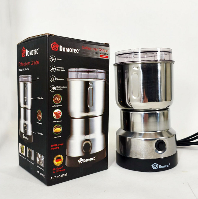 Электрическая кофемолка Domotec MS 7114 200Вт ножевая для кофе и специй ZW-78 Львов - изображение 4