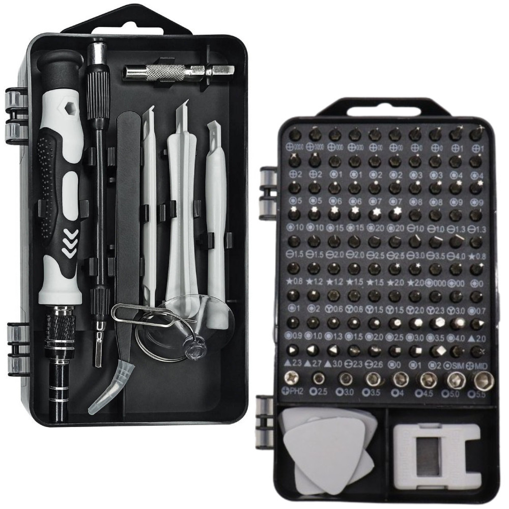 Набір викруток для точних робіт 115в1 в кейсі / Набір біт з викруткою / Набір прецизійних викруток Київ - фото 1