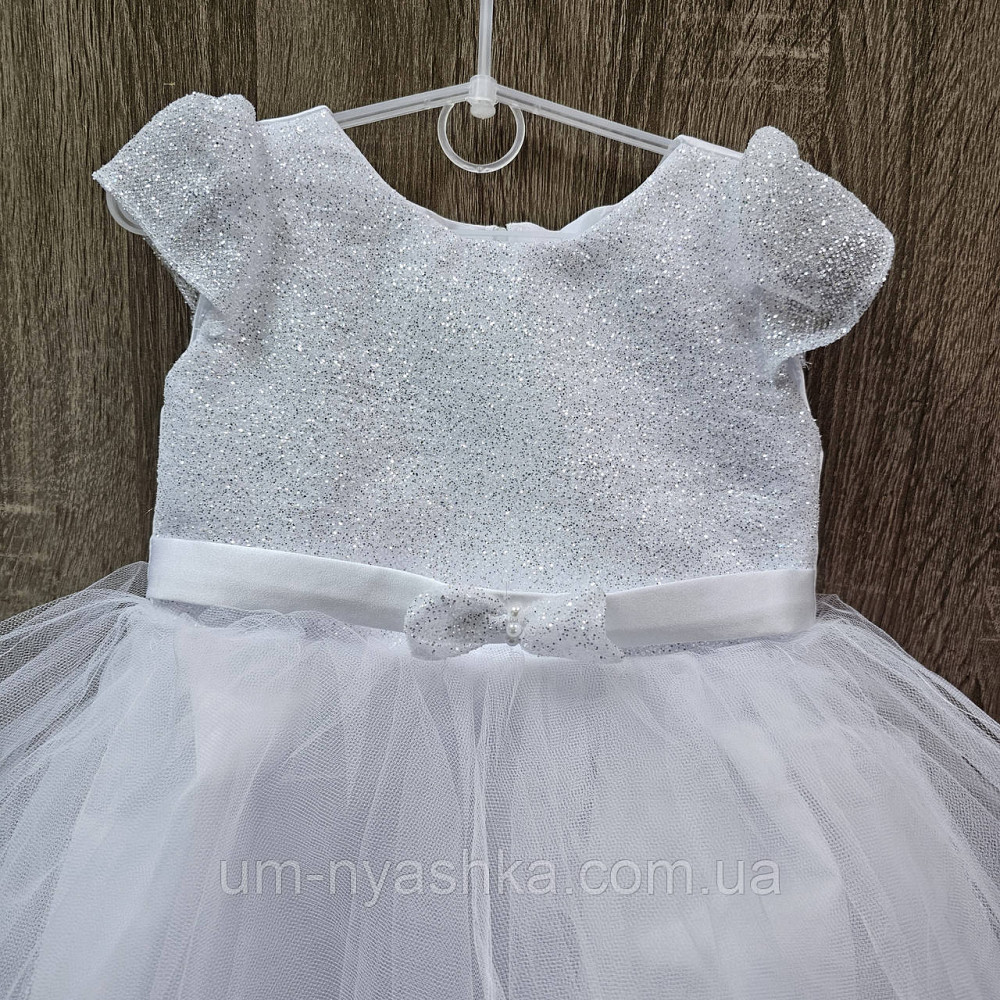 Сукня Сніжинка Біле ошатне плаття для дівчинки з глітером Кривий Ріг - фото 6