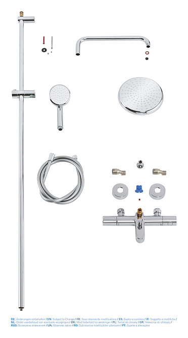Душова система з термостатом для душа Grohe New Tempesta Cosmop. System   ( 26223001 ) 39453 Харків - фото 4