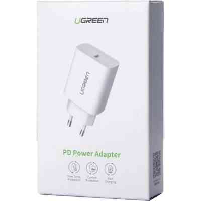 Зарядное устройство Ugreen CD137 Type-C PD 20W Charger (White) (60450) Винница