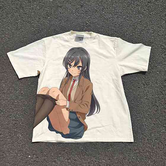 Футболка для мальчика с принтом аниме Аниме Раскал Доес Нот оверсайз (рост от 165 до 180 ) Черний Днепр