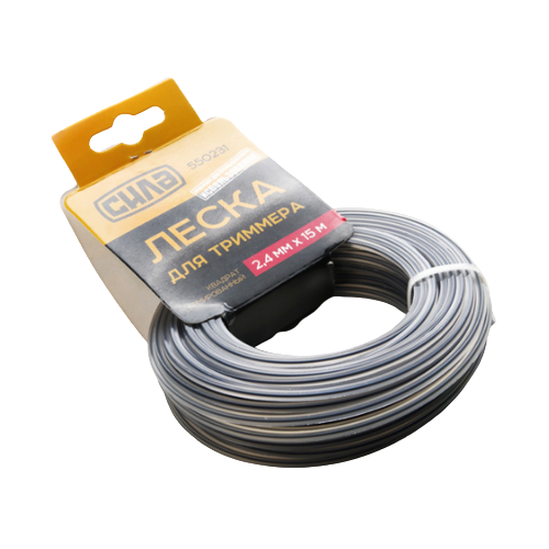 Ліска для тримера d2,0мм 15м зріз/армований квадрат СИЛА Житомир - изображение 1