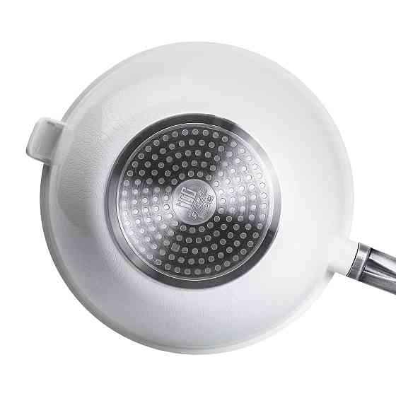 Алюмінієва сковорода 5.6 л з керамічним покриттям антипригарним Ø 30 см Біла MGC HP-4-460W Київ