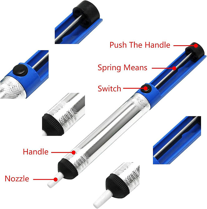 Вакуумний шприц для видалення припою Київ - фото 7