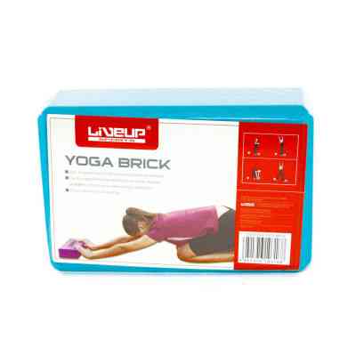 Блок для йоги LiveUp EVA Brick Уні 22,9 x 15,2 x 7,6см Синій (LS3233A-b) Вінниця