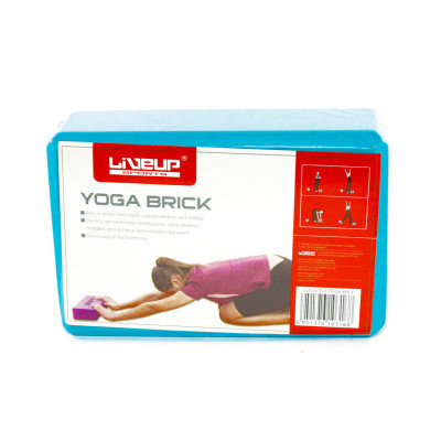 Блок для йоги LiveUp EVA Brick Уні 22,9 x 15,2 x 7,6см Синій (LS3233A-b) Вінниця - фото 3