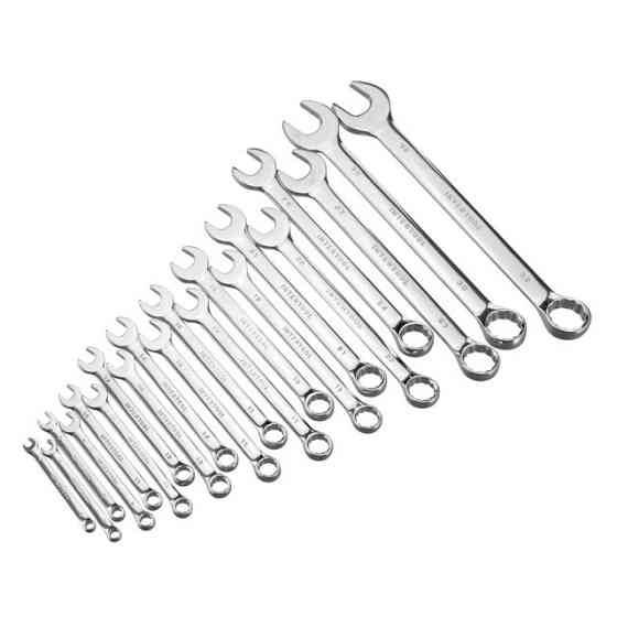 Набор ключей комбинированных, 20 шт, 6-32 мм, профессиональные, polishing DIN3113, чехол INTERTOOL XT-1520 Киев