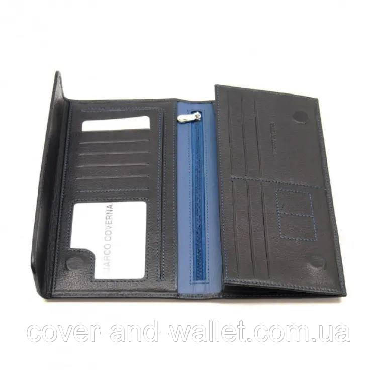 Фирменный кожаный мужской кошелек купюрник на магнитах Marco Coverna MC-1009 Киев - изображение 8