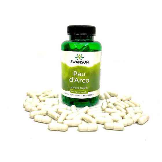 Кора муравьиного дерева Swanson Pau D'Arco 500 mg 100 caps Луцк