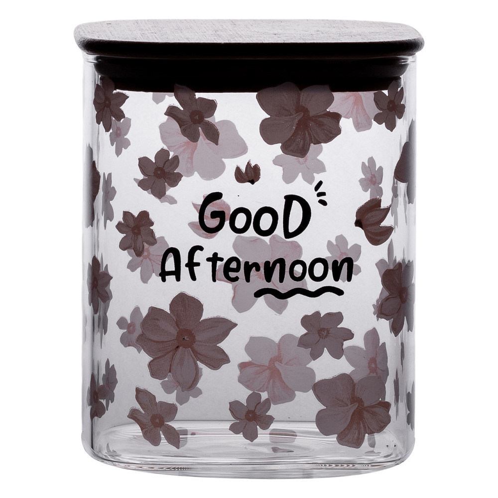 Банка для сыпучих продуктов с бамбуковой крышкой 900 мл Киев - изображение 4