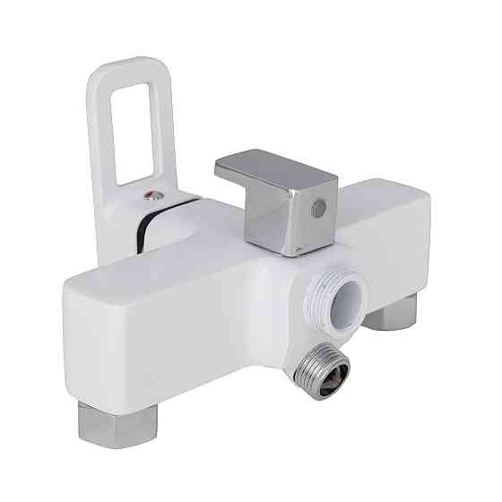 Змішувач для ванни Lidz Wawel 005 з поворотним виливом (з душовим гарнітуром) (k35) LDWAW005WHI45399 White Київ