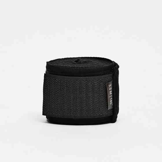 Боксерські бинти для рук Leone Black 4.5 метра чорний Спортивні бинти для боксу Київ