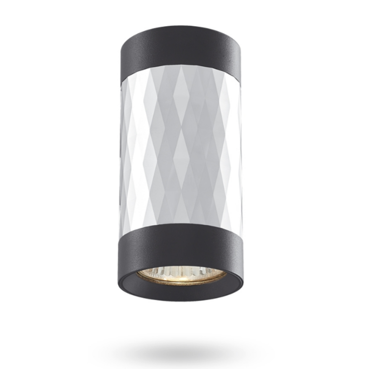 LED Світильник накладний під лампу GU10 чорний +срібляста призма VL-SPF03A-SPB Videx Житомир - изображение 3
