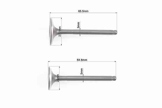 Клапан впускний, випускний (НЕМАГНІТний) к-кт 150cc Київ