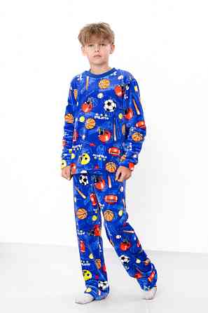 Пижама для мальчика - подростка, теплая (махра), домашний комплект 152 Киев
