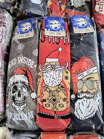 Шкарпетки новорічні в асортименті Style Luxe в наборі по 3 шт. Київ