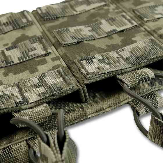 Зʼємна передня панель до плитоноски з підсумками під 3 магазини піксель Київ