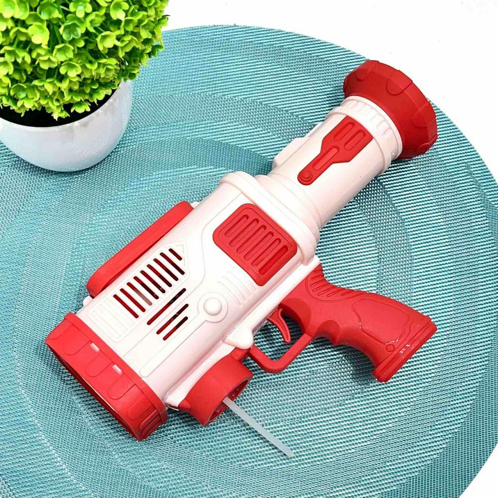 Пістолет для запуску мильних бульбашок світло запаска 26 см Червоний (9835-3) Чернігів - фото 3