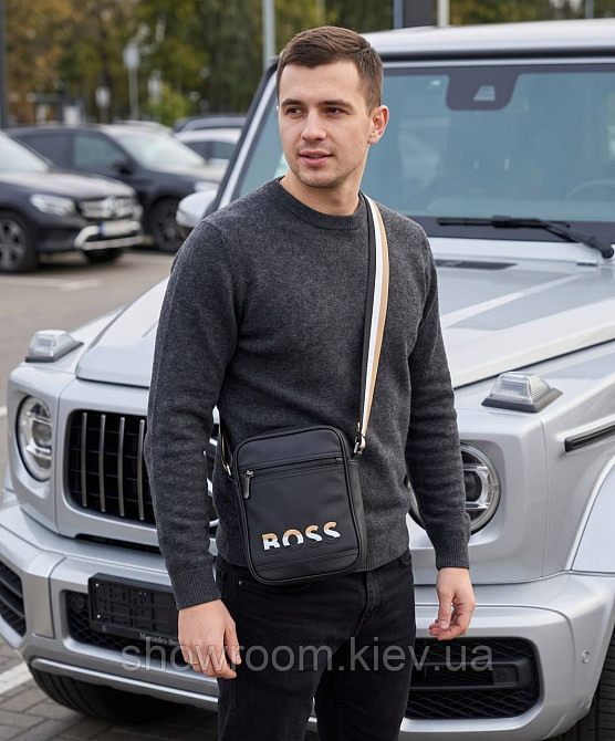 Брендовая мужская борсетка, сумка Boss (3715D) Киев - изображение 6