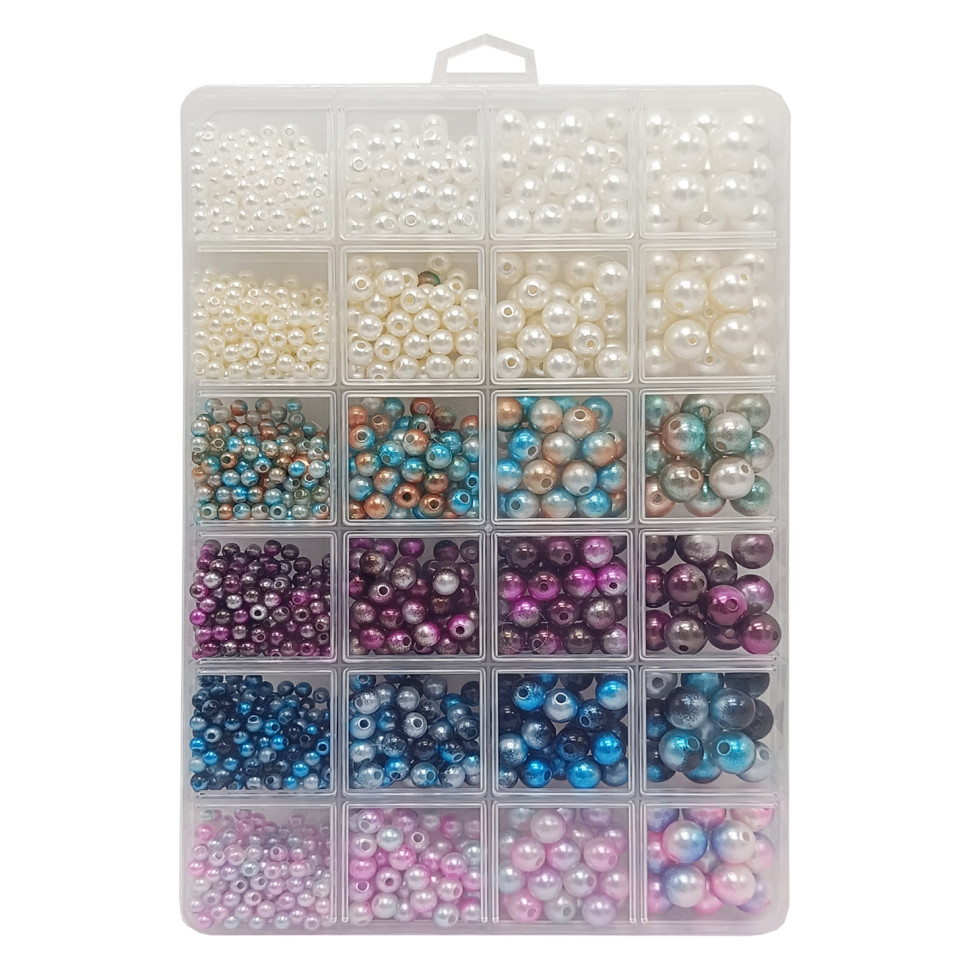 Набір для творчості "Бісер" 1199-84 намистини, гумка, пластикова коробка Вінниця - фото 2