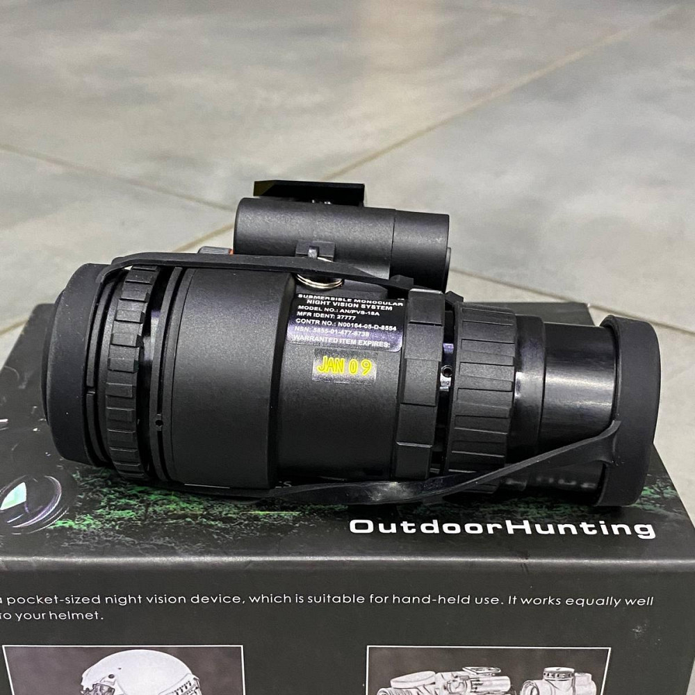 Монокуляр ночного видения Spina optics PVS-18, 1х32, цифровой, крепление на шлем, подсумок Solmir Киев - изображение 6