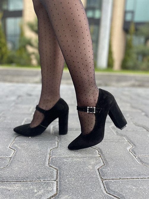 Туфлі жіночі SEE SEVEN чорні натуральна замша каблук 10 см (283/9535) 35р.36р.37р.38р. Коломыя - изображение 2