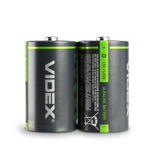 Батарейка лужна D/LR20 (пл-2шт) Videx Житомир - изображение 2