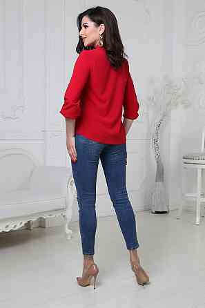 Жіноча блузка "Sellin" оптом | Норма і батал 42-44, Червоний Київ