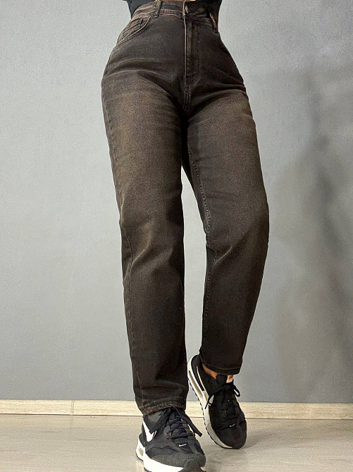 Джинсы женские Sherocco 3321 mom relax стрейчевые коричневые, коричневый, 30, 30, 76 см, 104 см Киев - изображение 1