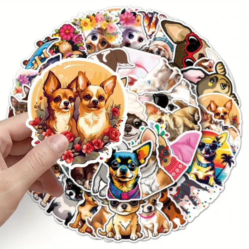 Наклейки чихуахуа – набор 50 шт виниловых стикеров Киев - изображение 4