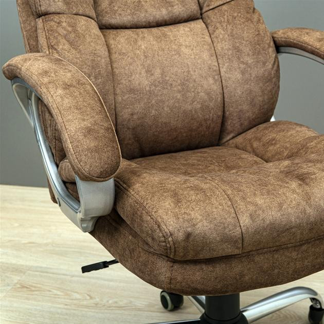 Офісне крісло керівника ManhattanDesign Хром MultiBlock М-3 Brown (Прогумовані колеса) Днепр - изображение 6