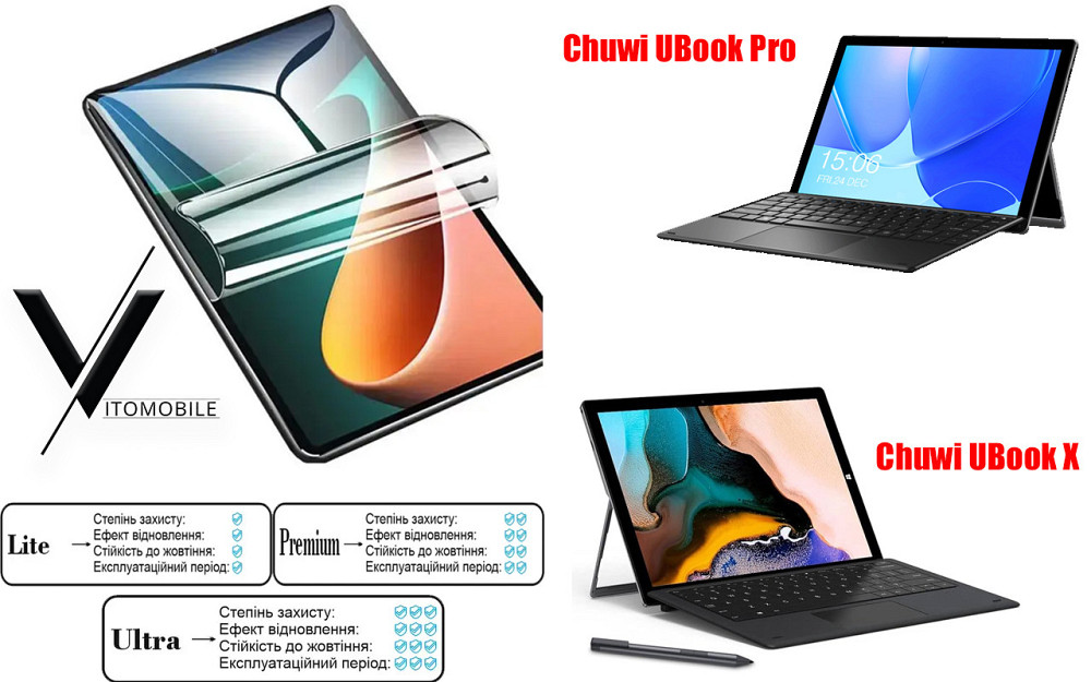 Поліуретанова плівка HyperClear Guard для Chuwi UBook Pro Ultra Київ - фото 1