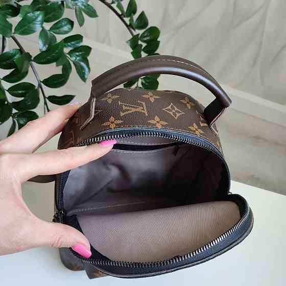 Жіночий рюкзак класичний брендовий. Жіночий маленький брендовий рюкзак Коричневий 816 Київ