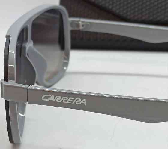 Брендовые очки мужские солнцезащитные серые зеркальные в футляре. Киев