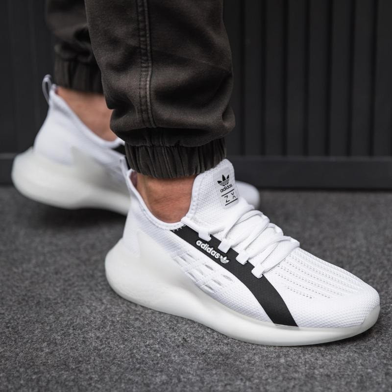 Кросівки Adidas Білі Чоловічі Адідас Ізі Boost Літні Сіточка (розміри: 41,42,43,44,45) Дніпро - фото 8