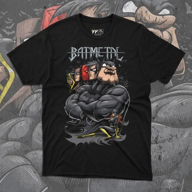 Футболка для подростка мальчика с принтом Batmetal Размер 160 Anime11062 Днепр - изображение 1