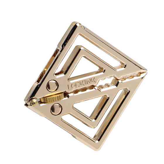Затискачі для сосків із важкою підвіскою LOCKINK Adjustable Nipple Clamps with Heavy Pendant — Golden Sex Aura Київ