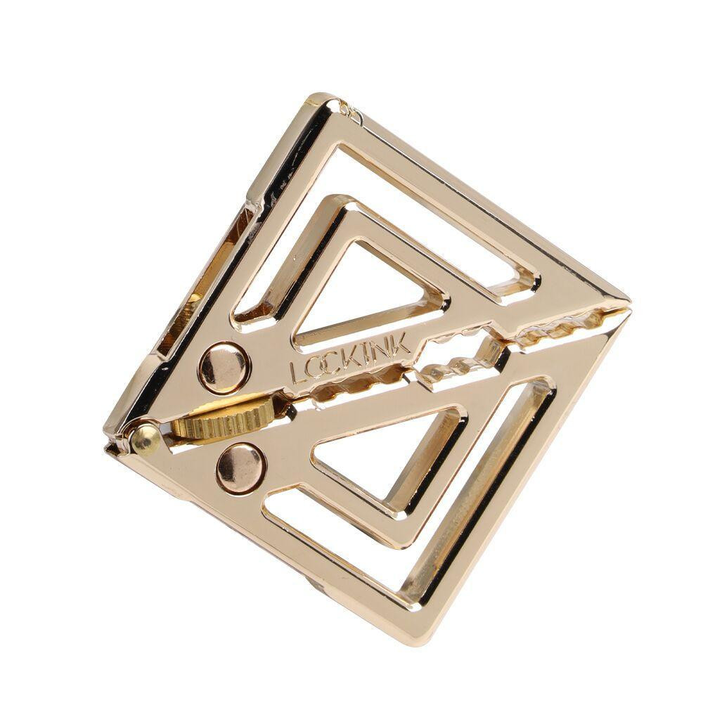 Затискачі для сосків із важкою підвіскою LOCKINK Adjustable Nipple Clamps with Heavy Pendant — Golden Sex Aura Київ - фото 4