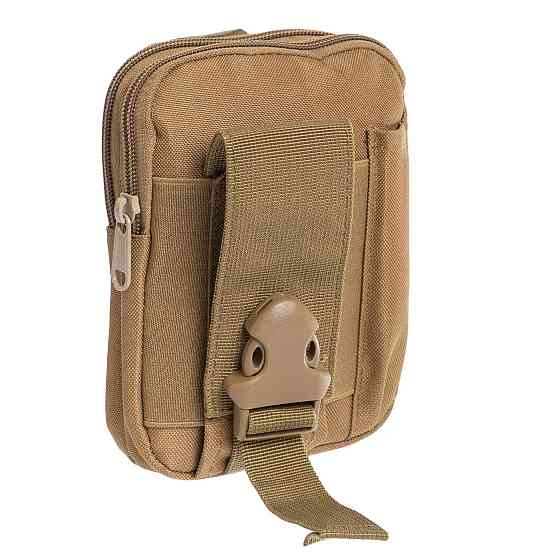 Підсумок-органайзер для телефону, документів та особистих речей койот (тактичний утилітарний, на РПС, пояс, жилет, ремінь, MOLLE) Коломия