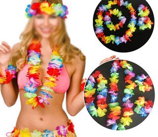 Набір намисто браслет і вінок гавайських. Київ - фото 1