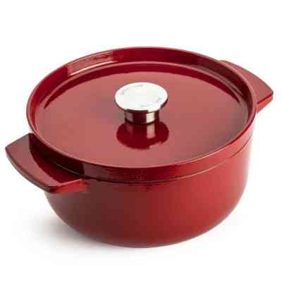 Каструля KitchenAid чавунна з кришкою 3,3 л Червона (CC006057-001) Вінниця
