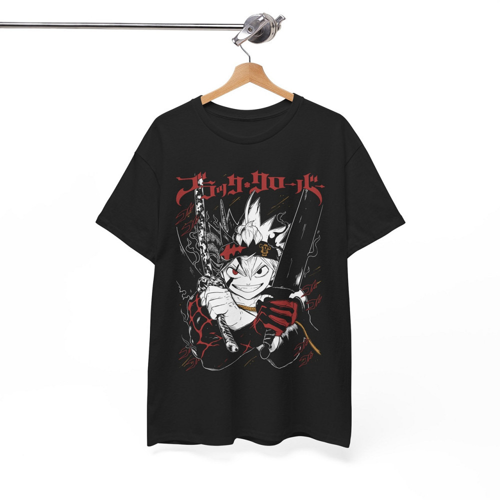 Футболка чоловіча з аніме принтом Чорна конюшина оверсайз (S/M/L) Чорний AnimeJ0439 Дніпро - фото 12