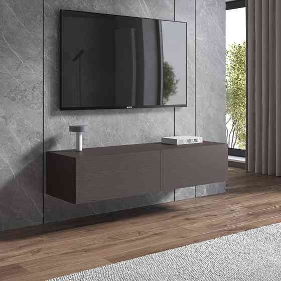 Тумба під телевізор VAYS, навісна тумбочка M-18 Венге Темний Львів