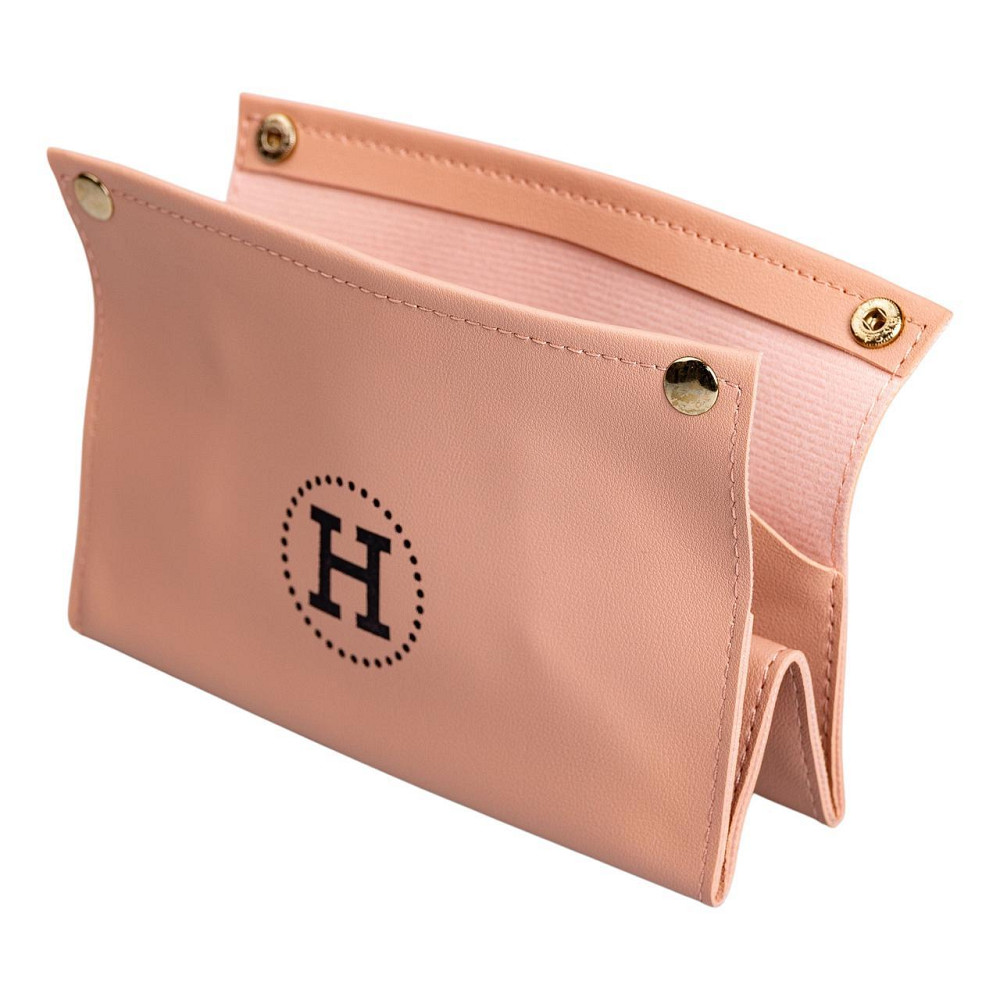 Салфетница из эко кожи 20×7.5×11.5 см для салфеток на кнопках Розовый HP-3-213P Киев - изображение 4