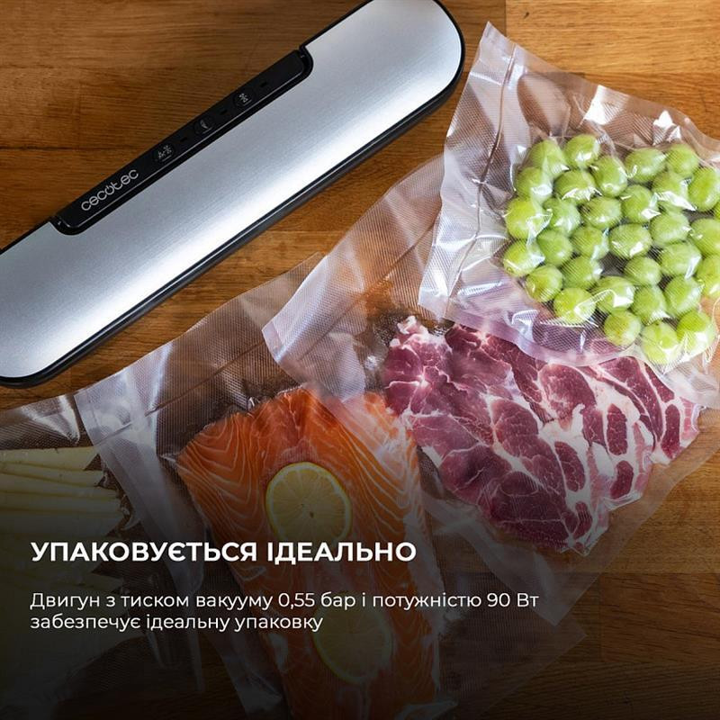 Вакуумний пакувальник Cecotec SealVac Easy Magnetik (CCTC-04375) ( сріблястий з чорним ) Харьков - изображение 3