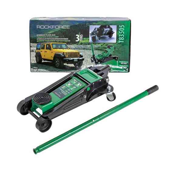 Домкрат підкатний 3т (135-465мм) двопоршневий ROCKFORCE RF-T83505 Одесса