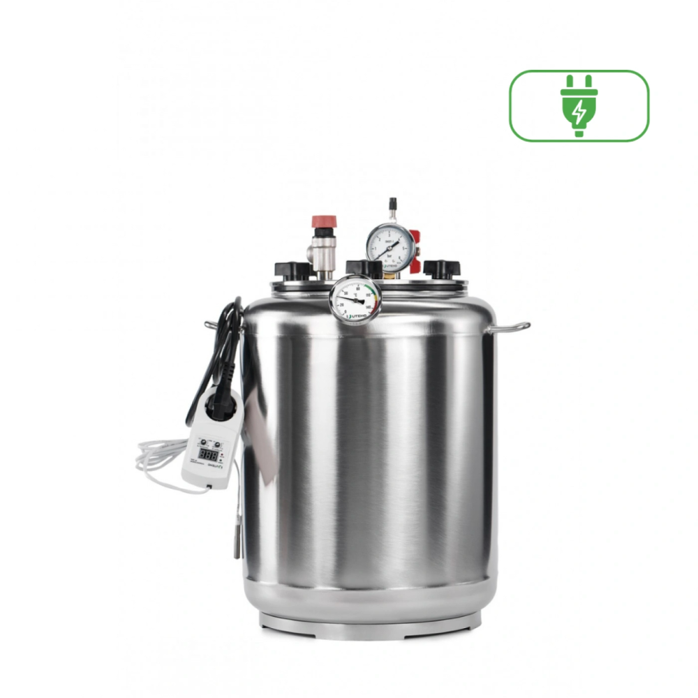 Автоклав бытовой А16 electro, универсальный на 16 банок, электрический из нержавеющей стали Киев - изображение 1